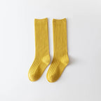 0-12Y Teenage Boys And Girls Cotton Socks Casual Ribbed Knee High Kids Long Tube Socks Baby Stocking Winter Children Sock School
