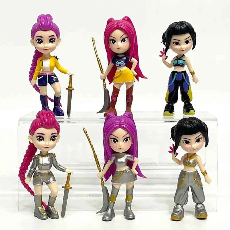 Anime Kpop Devil Hunter Blind Box Disassembly Fun Blind Bag Small statue Peripheral model Desktop Blind box decoration gift