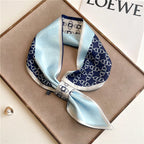 Luxury Brand Horse Print Skinny Neckerchief Scarf For Women Satin Silk Ribbons Bandana Ladies Neck Tie Wrist Wrap Shawl Echarpe