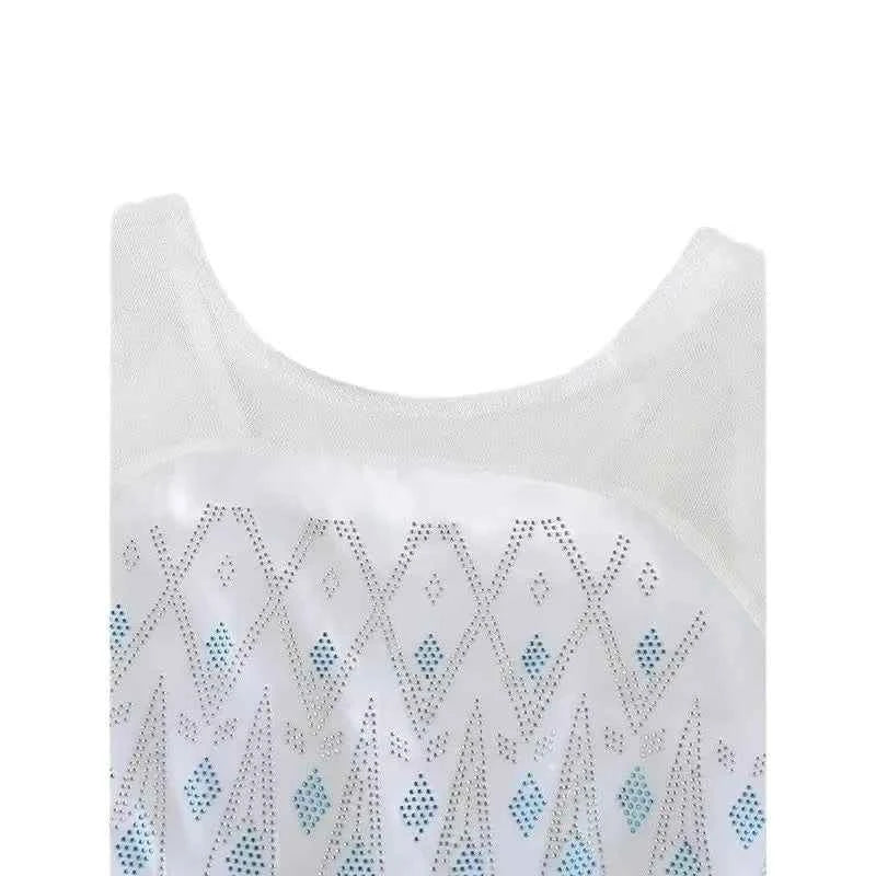Disney Elsa Princess Dress For Girl White Printed Long-Sleeved Lace Dress Festive Party Gift Set Frozen Dress Fire Spirit Olaf