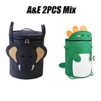 Cartoon Animal Storage Baskets Large Capacity Foldable Toy Organizer Bin with Lid for Kids Room Home Nursery Organization