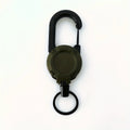 1/2/4pcs Extendable Retractable Holders Keychain Badge Reels Heavy Duty Clip With Carabiner Key Chain For Men Outdoor Bags