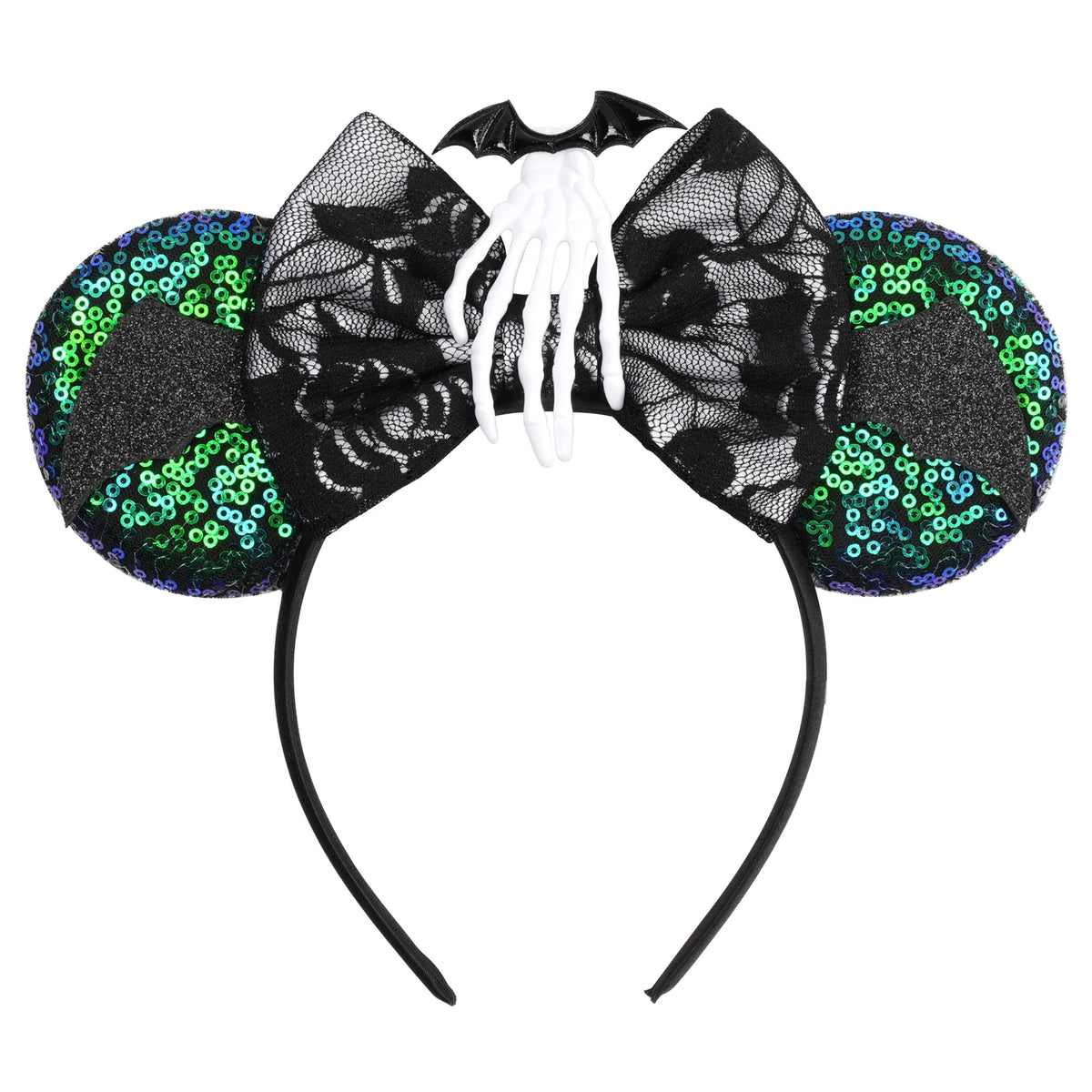 2026 Latest Fashion Ear Headband Sequin Bows For Girl Adult Kids Halloween Party Cosplay Hair Accessories Princess Hairband