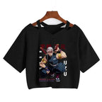 Demon Slayer T Shirt Nezuko Tshirt Women Kimetsu No Yaiba Crop Top Tees Japanese Anime Tanjirou Kamado Tops Manga T-shirt Female