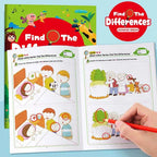 Hidden Differences Activity Book, | Attention and Concentration Training | Visual Perception Skills, Find the Differences Game |