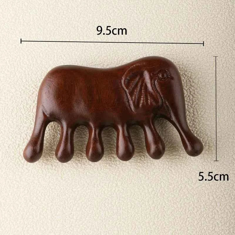 New Wooden Massage Wood Massager Comb Scalp Head Oil Massager Scalp Hair Comb Tools AMS01
