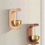 Hanging Decorations Japanese Wooden Wind Chimes Wireless Doorbell Entrance Door Bell Decorative Wind Bell for Home Opening