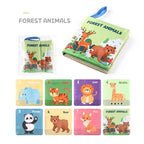 Soft Baby Books toys Montessori 3D Touch Feel High Contrast Cloth Book Sensory Early Learning games for kids Educational toys