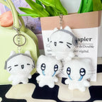 Cute Headphone Cat Plush Keychain Bag Charm for Girls and Kids