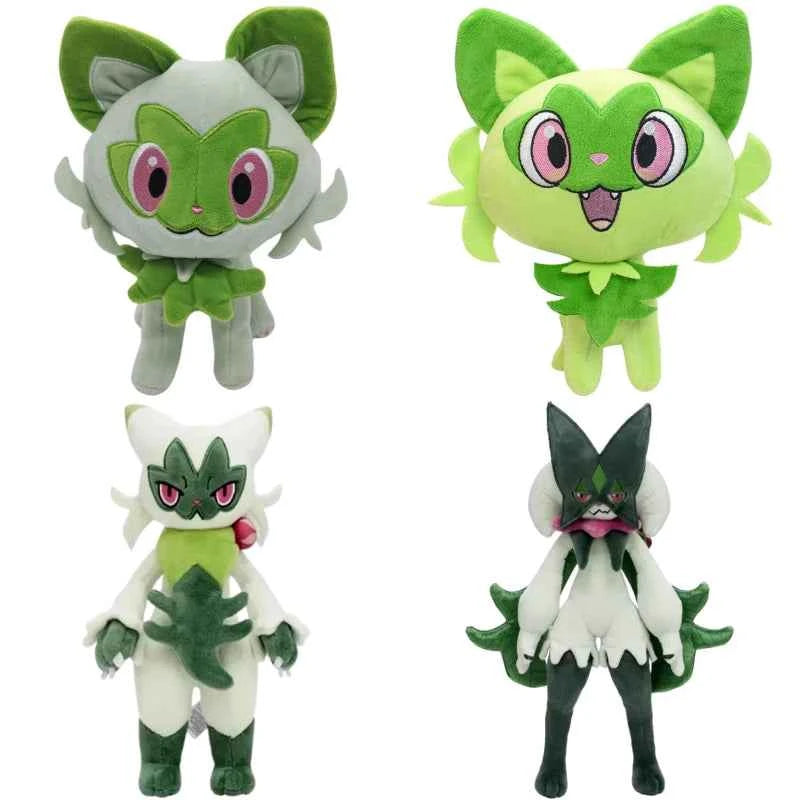 Pokemon Sprigatito Fuecoco Quaxly Kawaii Plush Toys Cute Anime Scorbunny Cinderace Stuffed Animals Peluche Dolls Festivals Gifts