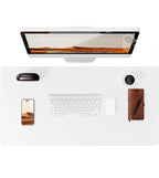 Large PU Leather Desk Pad – Non-Slip Office Mouse Pad & Desk Protector for Laptop, Keyboard, and Workstation
