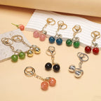 Fashion Delicious Red Cherry Keychain Summer Fruits Cherries Pendant Keyring For Women Men Jewelry Bag Accessories Gift