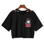 Demon Slayer T Shirt Nezuko Tshirt Women Kimetsu No Yaiba Crop Top Tees Japanese Anime Tanjirou Kamado Tops Manga T-shirt Female