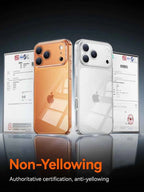 Joyroom Case For iPhone 17 16 Pro Max Case Crystal Transparent PC Anti-Yellow Lens Protection Cover For iPhone 17 Pro Max Case