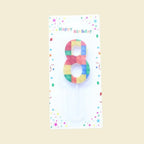 1 PCS  Colored Building Block Shaped Digital Candle Cake Decoration 0-9 Birthday Baking Decoration Plugin