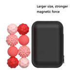 New Stress-Relief Magnetic Ball Toy Durable Rubber Fidget Spinner Toy Multicolor Novelty Relax Gadget for Adults and Youngsters