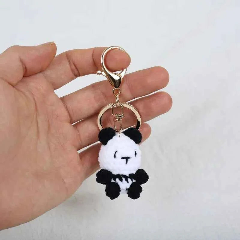 Mini Animal Crochet Keychain Cute Knitted Doll Keyring