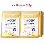 20pcs Hyaluronic Acid Collagen Face Mask skincare Moisturizing Firming Hydrating Facial Masks Sheet Mask Korean Skin Care