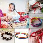 1 Set Adjustable Paracord Bracelet Making Kit, U-Shaped Wooden Frame, DIY Jewelry Crafting Tool, Ideal for Hobbyists