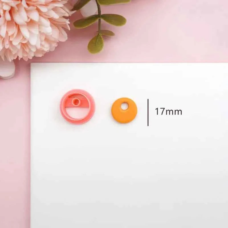 Flowers/Love Soft Ceramic Earring Mold Polymer Clay Cutter DIY Handmade Jewelry Pendant Quick Modeling Cutting Ceramic Tool