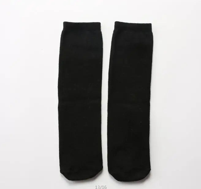 About 28 cm Knee High Socks Kids Boys Girls Socks for School Uniform Children White Socks Student Black  toddler girl socks
