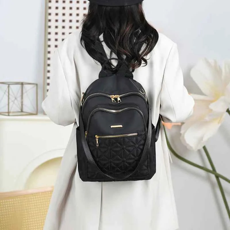 Unisex square bag Men's and women's backpack Travel backpack Casual backpack Women's Fashion backpack