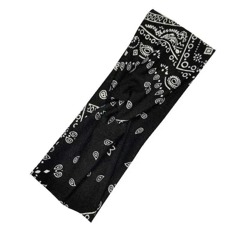 1pc Headband For Women Stretchy Wide Hair Band Knotted Headband For Yoga Running Sports Sweatband Women Girls Hair Accessories