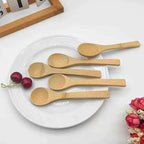 10pcs/Set Wooden Honey Spoon Ecofriendly Household Tableware Bamboo Kitchen Condiment Scoop Coffee Spoon Dessert Spoon Teaspoon