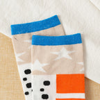 Women's Funny Cute Split Toe Socks Cartoon Shark Whale Printed Ankle Socks Soft Comfortable Breathable Short Socks for Students