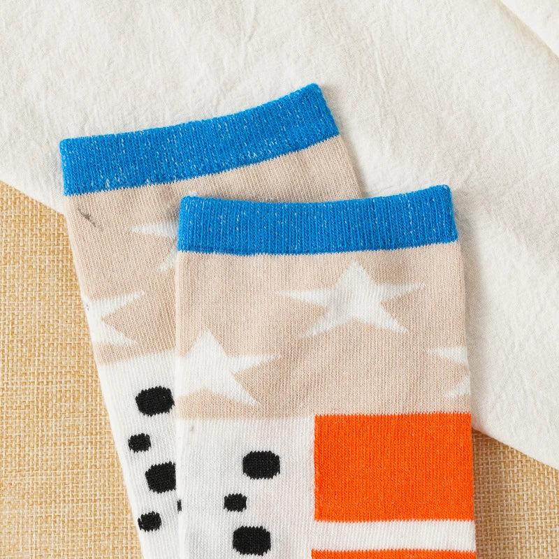 Women's Funny Cute Split Toe Socks Cartoon Shark Whale Printed Ankle Socks Soft Comfortable Breathable Short Socks for Students