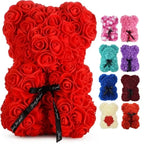 Artificial Flower Eternal Rose Teddy Bear for Mom Mother's Day Birthday Valentine's Day Anniversary Gifts &Artificial Room Decor