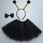 Animals  Children  Headband Tutu Skirt Tail Bow Kids  Girl Party Props Elephant Tiger Fox     Halloween Costume Cosplay