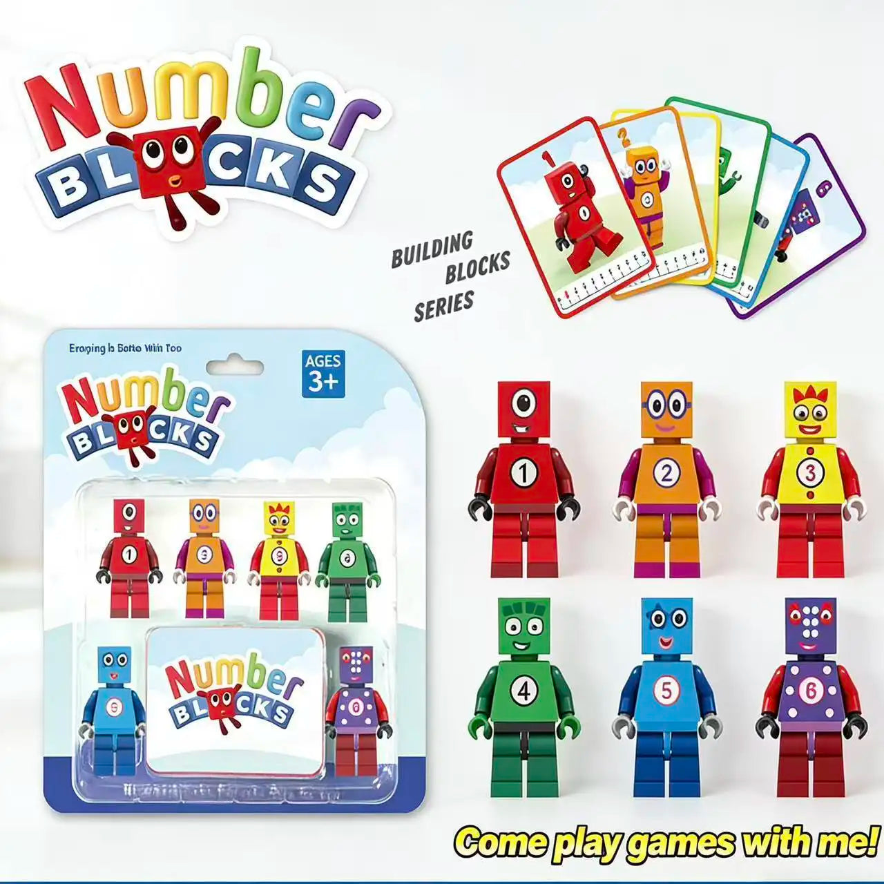 Number Blocks Assembly Educational Math Learning Toy Set