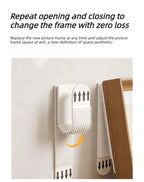 Heavy Duty Non Perforated Hanging Picture Strip - Easy to Use Non Trace Frame Adhesive Buckle Accessories Wall Hooks