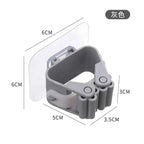 Multi-Purpose Hooks Adhesive Wall Hanging Mop Rack Broom Hanger Hook Kitchen Bathroom Organization Home Organizer Accessories