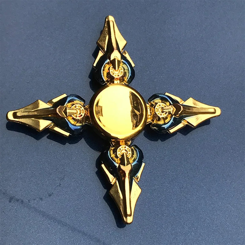 Colorful Zinc Alloy Fidget Spinner Smooth Bearing Hand Gyro Toy