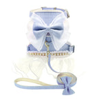 Cute Bowknot Cat Harness Dress with Leash