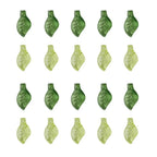 50/100Pcs Acrylic Green Leaf Spacer Charms Beads For DIY Pendant Keychain Necklace Bracelet Jewelry Making Crafts Accessories