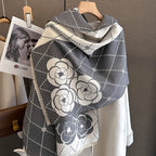 Cashmere Scarf for Women Thick Warm Winter Blanket Brand Female Luxury Quality Shawl Wrap Bufanda 2024 Poncho Echarpe Pashmina