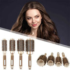 Pro Salon Hairdressing Comb Women's Curling Hairbrush Cylindrical Hairdresser Brushes Barbershop Styling Tool Accessories Tools