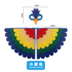 Kids Bird Cosplay Costume Wings Cape with Mask – Animal Outfit