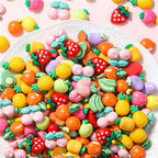20pcs Candy Sweets Resin Flatback Slime Flat Cabochons Beads Embellishment For DIY Jewelry Findings Accessories Making Supplies