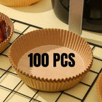 Disposable Air Fryer Paper Liners – Oil Proof Non-Stick Parchment Baking Paper