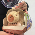 Electric Capybara Walking Doll Toy With Sound Children's Electric Plush Dolls Toy Animal Capybara Plush Figure Set Random Color