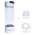 Bluevida Hydrogen Water Generator Bottle - Glass Cupbody - DuPont SPE & PEM Dual Chamber Maker Ionizer - H2 Inhalation Device