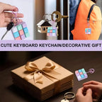 Fidget Decompression 9 Keyboard Key Toy For Adults Antistress Toys Anti Stress Finger Keyboard Games Keychain