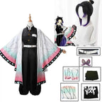 Kochou Shinobu Anime Cosplay Costume with - Wig Set