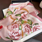 70cm Hair Print Summer Silk Feeling Scarf For Women Fashion Neck Tie Hand Bag Foulard Wrist Kerchief Shawl Wraps Hajib
