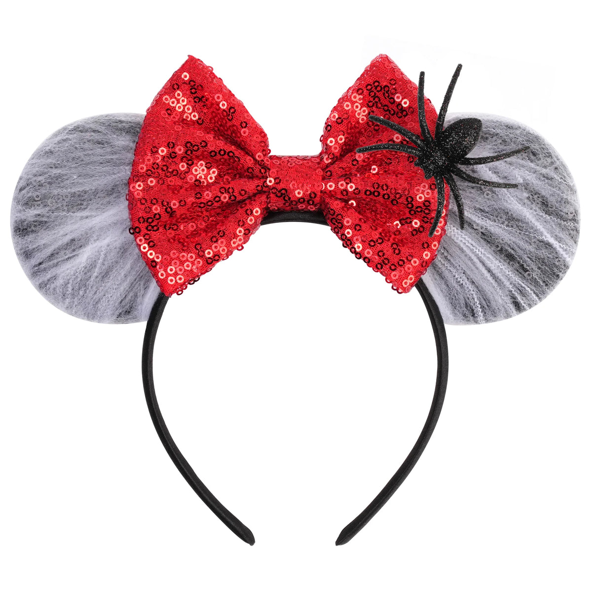 2026 Latest Fashion Ear Headband Sequin Bows For Girl Adult Kids Halloween Party Cosplay Hair Accessories Princess Hairband
