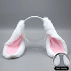 1PC Cute Bunny Ears Headband Plush Rabbit Hair Hoop Headwear Cosplay Costume Hair Accessories For Adults Party